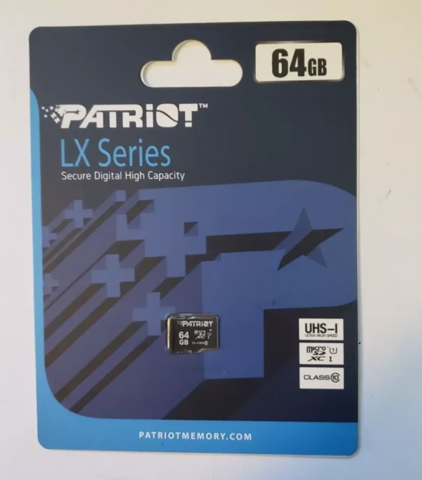 Memoria Flash Patriot, 64GB MicroSDXC UHS-I Clase 10