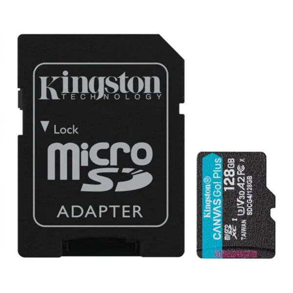 MEMORIA MICROSD SDXC KINGSTON 128GB (SDCG4/128GB) CANVAS GO PLUS GEN4,UHS-I,3U,V3,A2 CL10,C/ADAPTADOR - Image 4